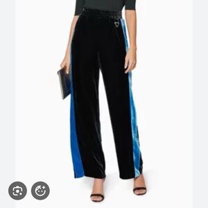 Dion Lee Hunter Green and Blue Velvet Pants Small Aus 8/ US 4